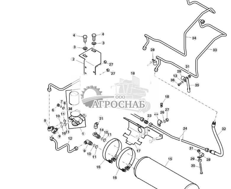 ОСУШИТЕЛЬ ВОЗДУХА ДЛЯ СИСТЕМЫ ПНЕВМОТОРМОЗА ПРИЦЕПА - ST209104 128.jpg
